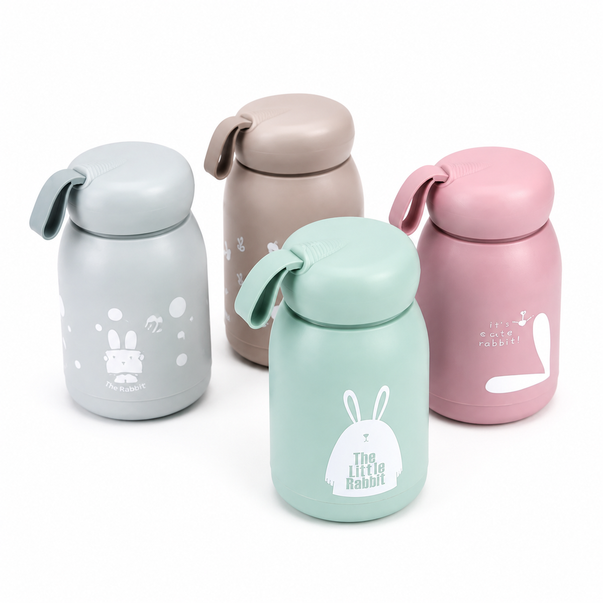Personalized Mini Rabbit Bottle – Custom Name Printed Gift Bottle available.