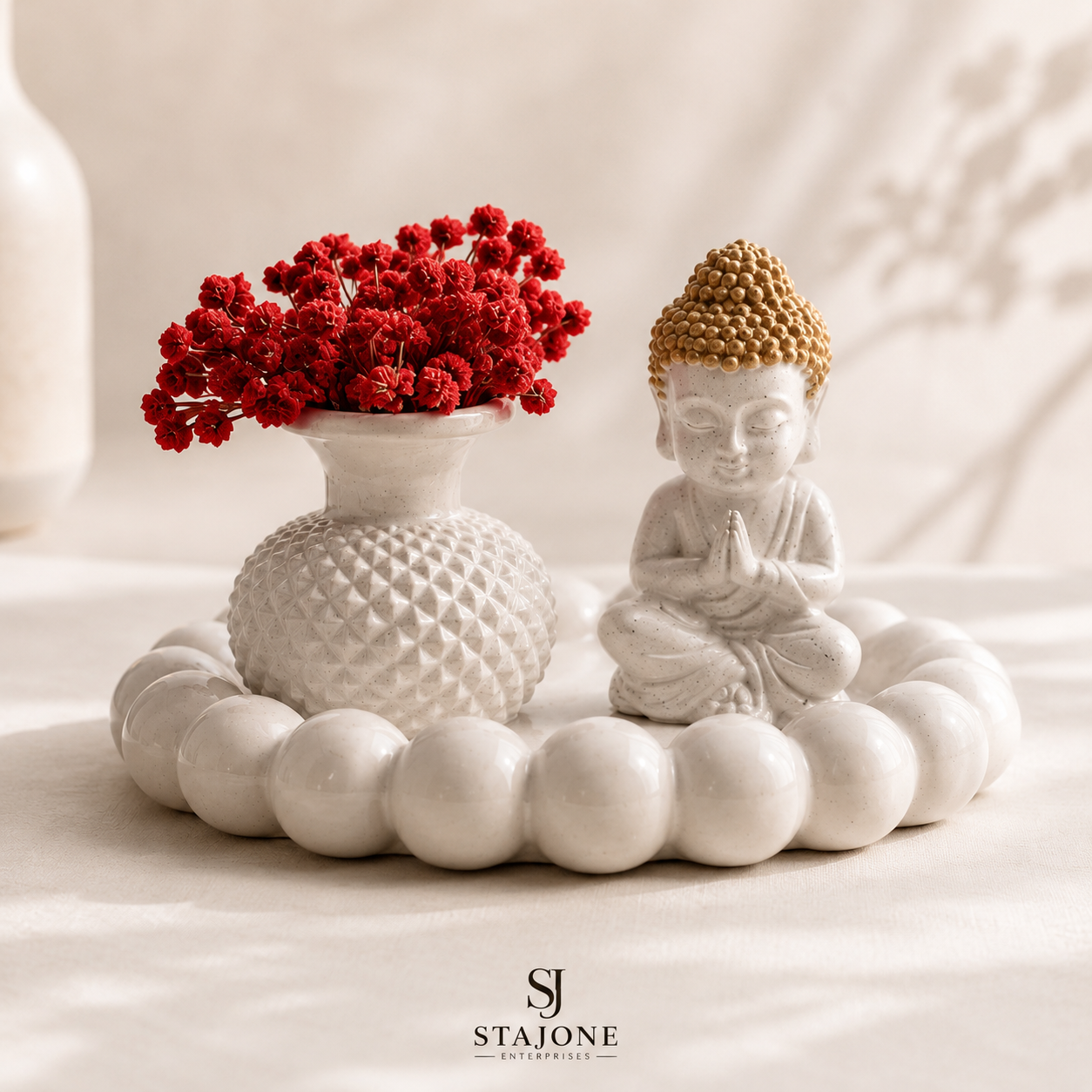 Serenity Buddha Décor Set – Minimalist Luxury Accent for Peaceful & Elegant Spaces